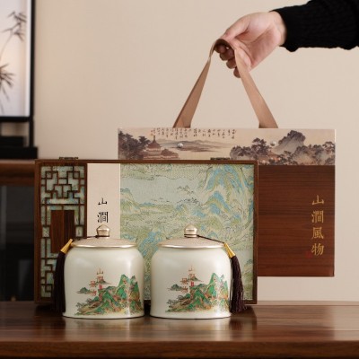 2024新茶明前龙井茶高山茶礼盒装伴手礼绿茶节日送礼豆香图5