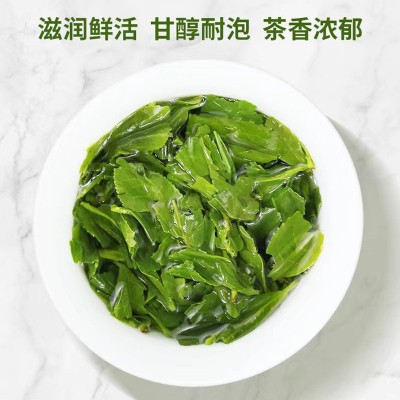 高山云峰炒青绿茶 湖北宜昌产地批发袋装500g茶叶 绿茶茶叶批发图3