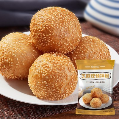 森庄农品芝麻球预拌粉油炸空心大个糯米麻圆麻团子膨松剂食品原料图3