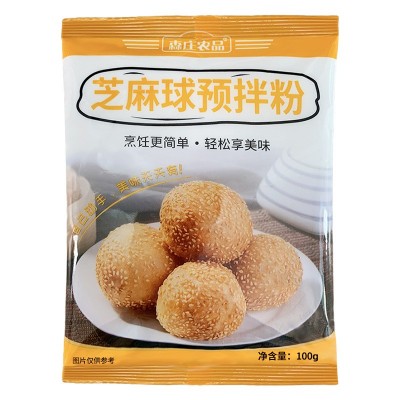 森庄农品芝麻球预拌粉油炸空心大个糯米麻圆麻团子膨松剂食品原料图5