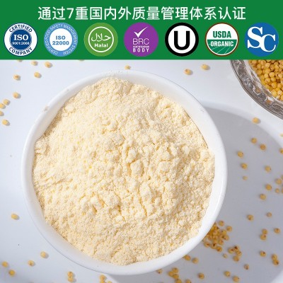 联富食品批发小黄米粉五谷杂粮粉烘焙面包小黄米粉散装小黄米图2