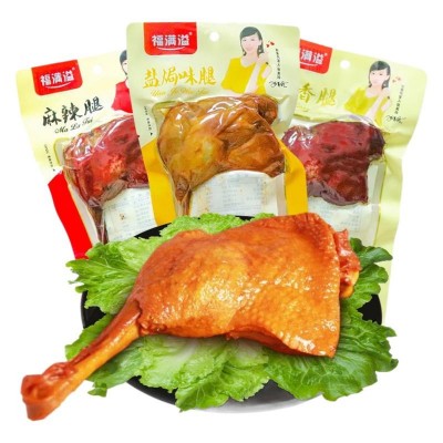110g大鸭腿熟食卤味乡巴鸡腿麻辣五香盐焗腿肉类零食休闲食品批发图5