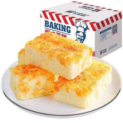 卡尔顿肉松沙拉焗式蛋糕点心早餐零食小吃面包整箱装图3