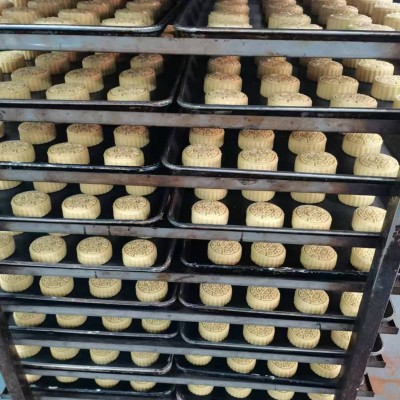 散装广式高端伍仁大月饼叉烧火腿源头厂家皮薄馅多糕点礼赠图2