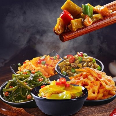 香辣外婆菜野菜20袋盒装素菜小吃休闲辣味土豆片零食沁凡食品图4