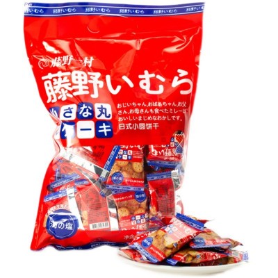 藤野一村袋装小圆饼248g 海盐饼干小圆饼干日式风味休闲零食批发图5