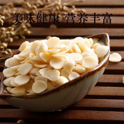 去皮南北杏仁500g生熟甜承德光中脱苦杏仁片干坚果仁新鲜货批发图2