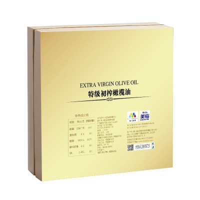 美临特级初榨橄榄油1L*2小瓶礼盒装压榨食用油图3