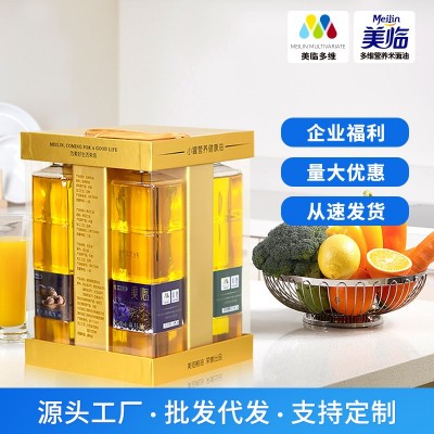 美临四合一组合小桶食用油植物油礼盒装900ml*4家用送礼套装图2