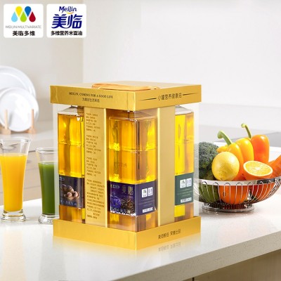美临四合一组合小桶食用油植物油礼盒装900ml*4家用送礼套装图4