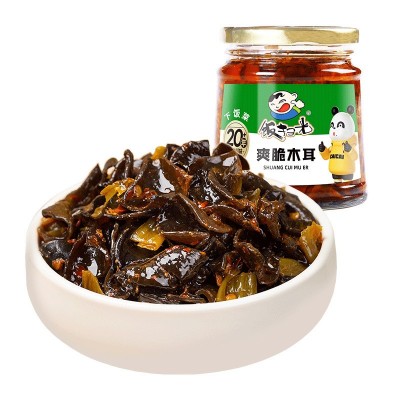 饭扫光爽脆木耳牛肉酱辣椒酱拌饭菜咸菜榨菜开胃菜下饭菜酱菜图1