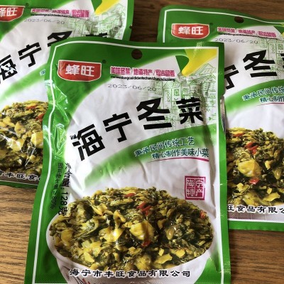 海宁特产酱菜下饭菜蜂旺牌 海宁冬菜128克盐渍菜泡菜酱菜咸菜