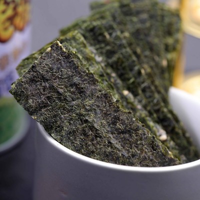 小老板夹心海苔 罐装 夹心脆片紫菜 即食海鲜休闲办公室零食 40g