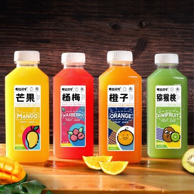 果汁饮料400mlx6/15瓶整箱网红橙子芒果猕猴桃汁饮品批发图2