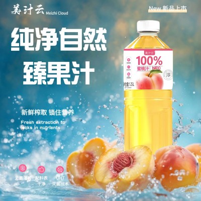 厂家直销100%NFC苹果汁蜜桃汁1.25L超大量清爽酸甜可口无菌灌装图3