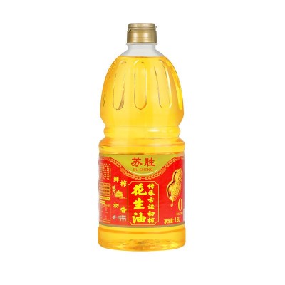 花生油1.8L 新鲜花生古法初榨小瓶装食用油炒菜苏胜粮油家用商用图4