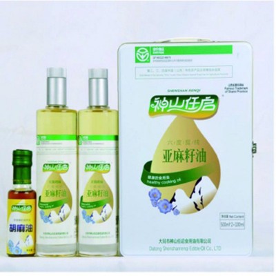 亚麻籽油一级冷初榨食用油低温压榨植物油5L新鲜油直供批发家用图2