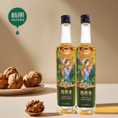 原厂灌装直销食用调和油 初级物理压榨核桃油亚麻籽油贴牌定制图1