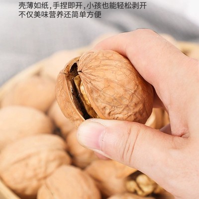 代发新疆纸皮核桃大果新核桃500g 阿克苏薄皮手剥多口味烤熟核桃图2