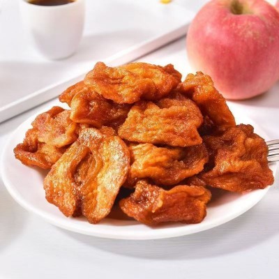 代发批发倒蒸苹果干500g独立包装软糯果脯干办公休闲小零食苹果干图1