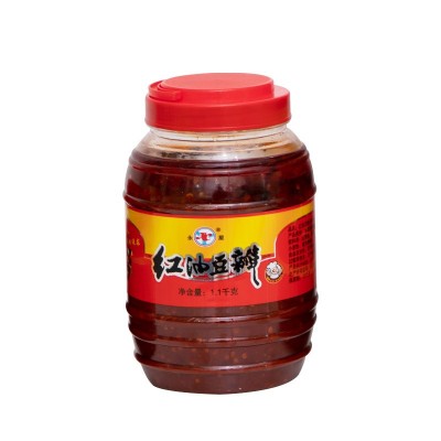 红油郫县豆瓣四川特产豆瓣酱红烧炒菜回锅肉川菜调味酱1.1kg厂家图5