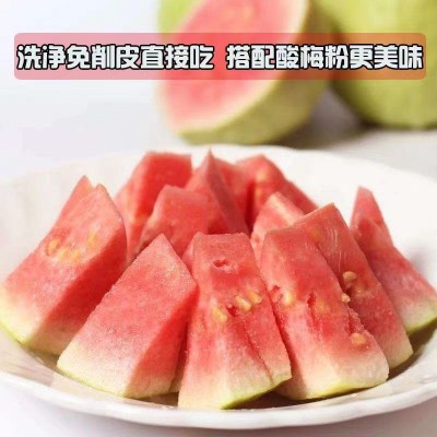 广西新鲜红心芭乐1/2/3/5/9斤热带水果一件代发整箱香甜番石榴图2