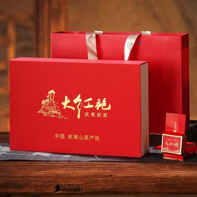 武夷山大红袍茶叶礼盒装特级乌龙茶浓香茶叶过节送礼长辈礼品批发图4