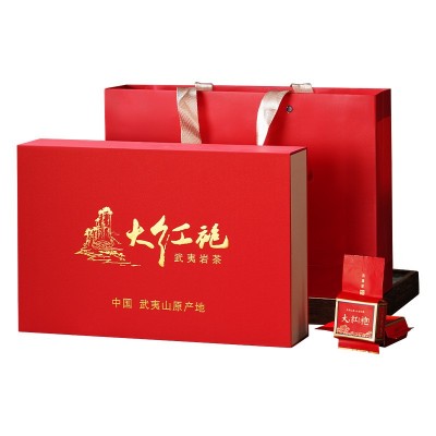 武夷山大红袍茶叶礼盒装特级乌龙茶浓香茶叶过节送礼长辈礼品批发图3
