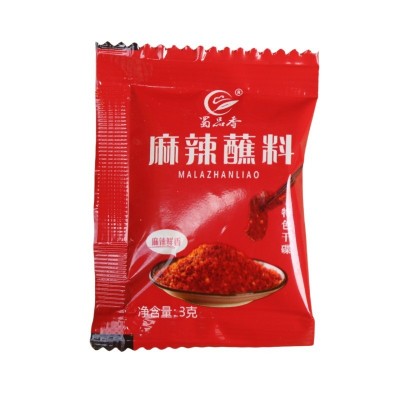 蜀品香四川麻辣香辣蘸碟3g干碟小包装火锅串串烧烤卤菜蘸水蘸料