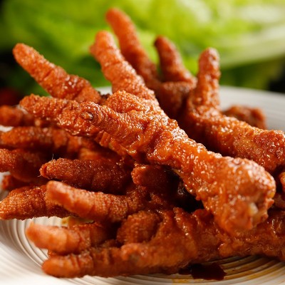 惠农神星小虎皮凤爪500g香辣休闲卤味鸡爪即食零食 整箱批发厂家图4