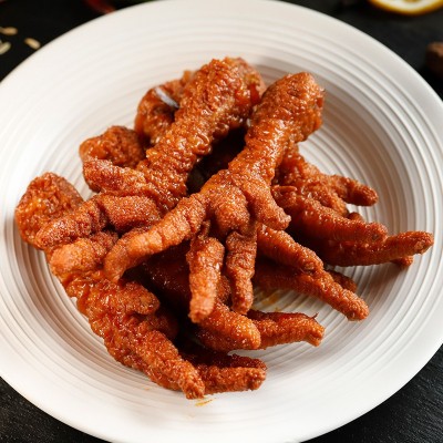 惠农神星小虎皮凤爪500g香辣休闲卤味鸡爪即食零食 整箱批发厂家图5