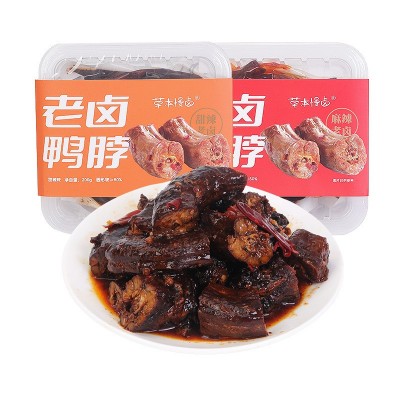 惠农神星鸭脖200g盒冷热双吃香辣卤味麻辣休闲解馋零食批发厂家图5