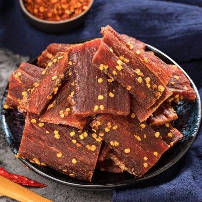 牛肉干风干牛肉零食批发展会景区摆摊休闲手撕猪肉干小吃肉干食品图2