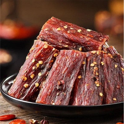 四川风干鸭肉干零食景区特产展会风干鸭肉干巴休闲食品厂家图3