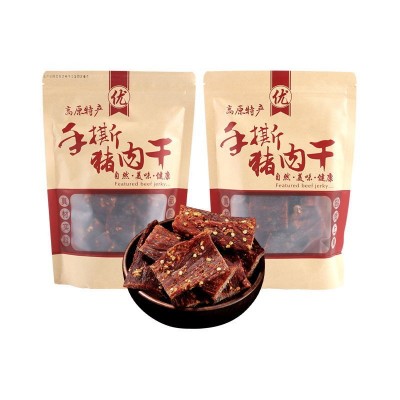 四川风干猪肉干零食景区特产展会风干猪肉干巴休闲食品厂家图5