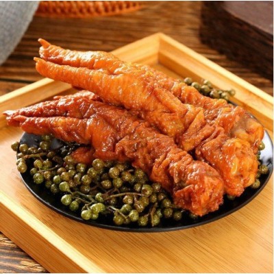 网红零食虎皮凤爪140g麻辣味熟食鸡爪超市休闲小吃1袋5包独立包装图4