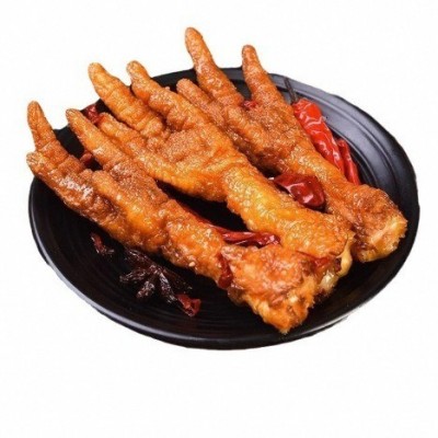 网红零食虎皮凤爪140g麻辣味熟食鸡爪超市休闲小吃1袋5包独立包装图5