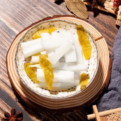 康巴斯山椒脆笋泡椒竹笋干笋尖笋片笋条网红零食脆嫩爽口开袋即食图3