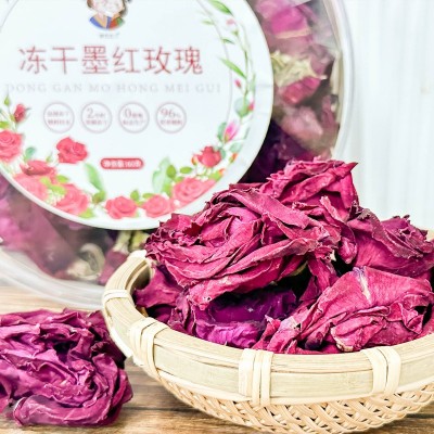 唐色恋人冻干墨红玫瑰图1