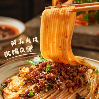 20袋/箱 343g/袋 酱肉小锅米线/鲜湿米线/云南米线/方便袋装米线图2