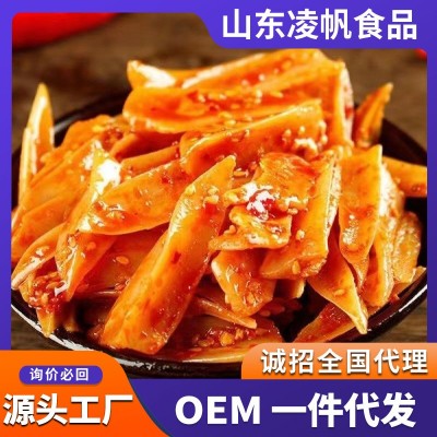 厂家批发麻辣藤椒味500g三角骨鸡脆骨袋装网红小零食图2