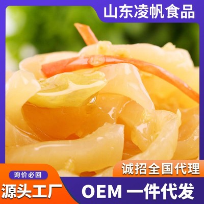现货批发500g泡椒猪皮柠檬酸辣猪皮休闲小吃图2