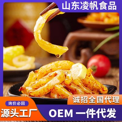 现货批发500g泡椒猪皮柠檬酸辣猪皮休闲小吃图4