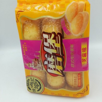 徐福记 190g 磨堡欧式蛋糕 芝麻味/鸡蛋味欧式蛋糕 零食小吃 批发图2