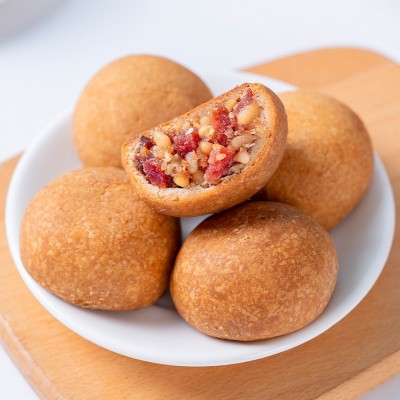 云南滇式月饼传统酥皮现烤云腿饼宣威火腿月饼中秋送礼整箱批发图4