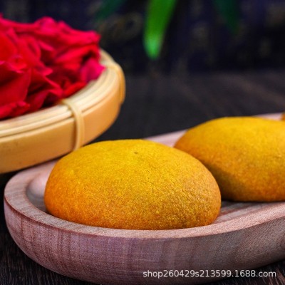 云南鲜花饼传统糕点玫瑰馅料荞饼纯手工制作50克/枚工厂直销批发图2