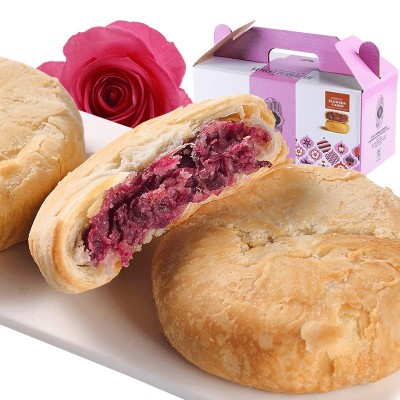 批发潘祥记600g玫瑰鲜花饼 云南特产鲜花饼盒装传统糕点 零食小吃图2